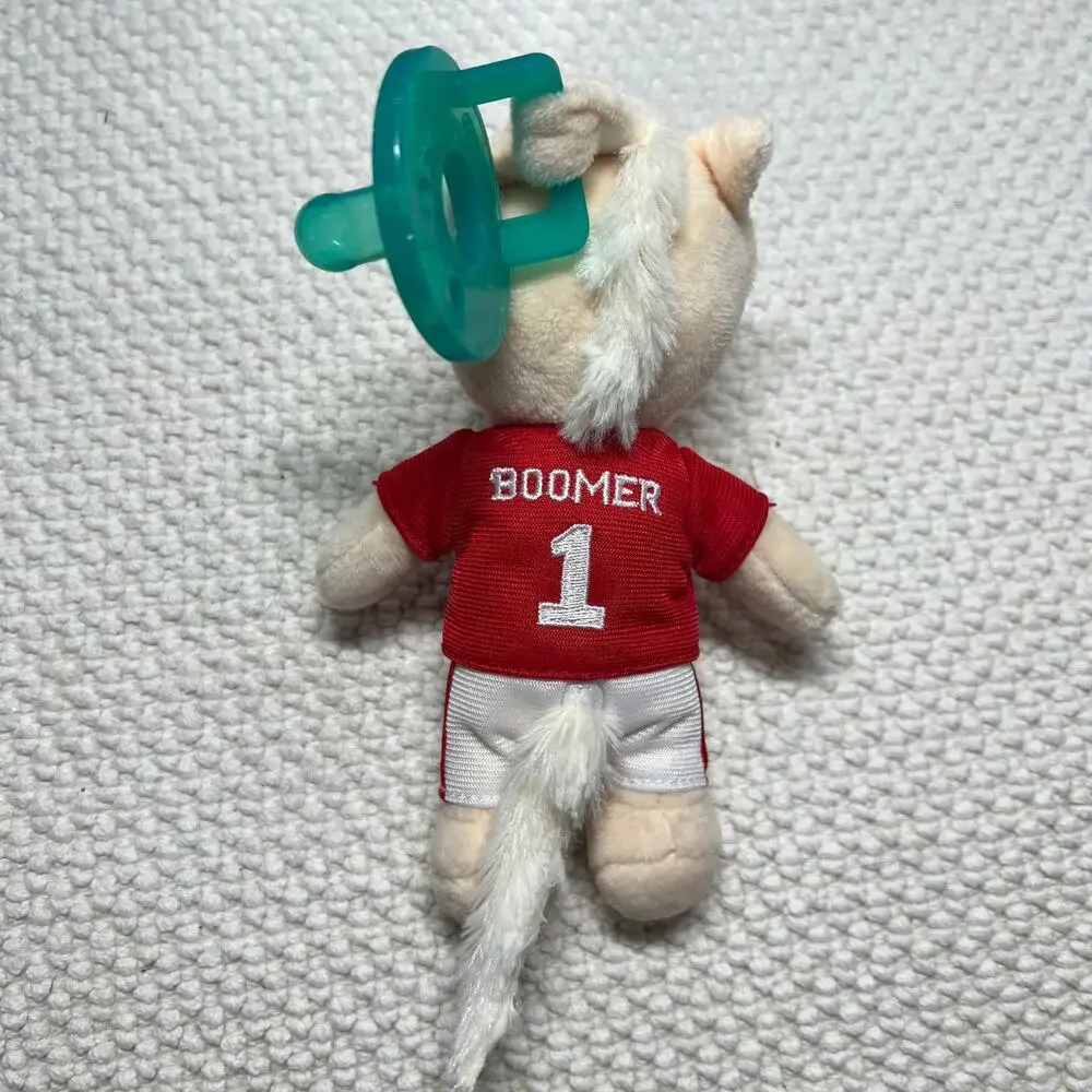 Gamezies University of Oklahoma Boomer Sooner Plush Silicone Pacifier